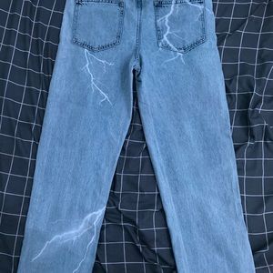 denim lightning jeans